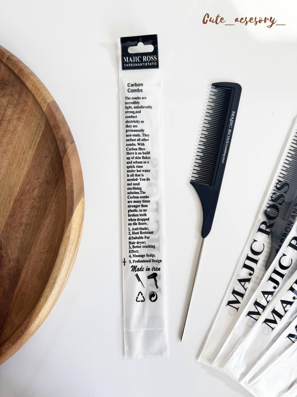 شانه دم باریک فلزی مجیک رز