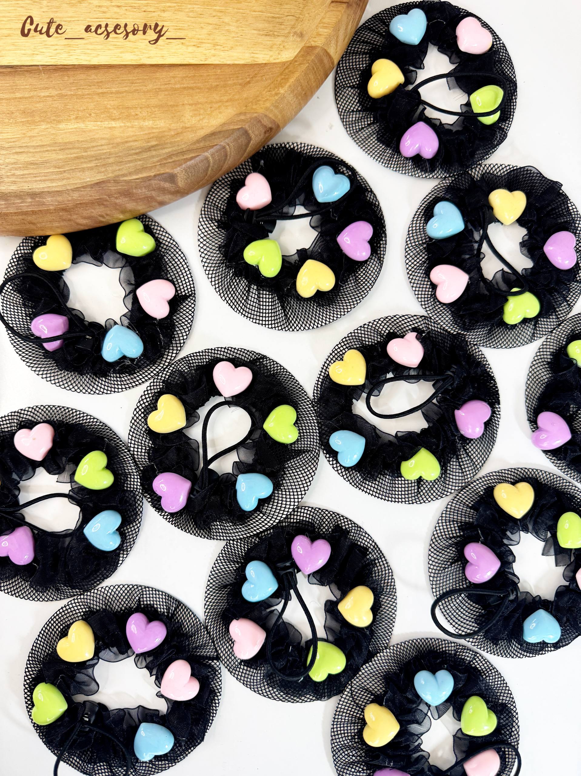 کش مو توری طرح قلب