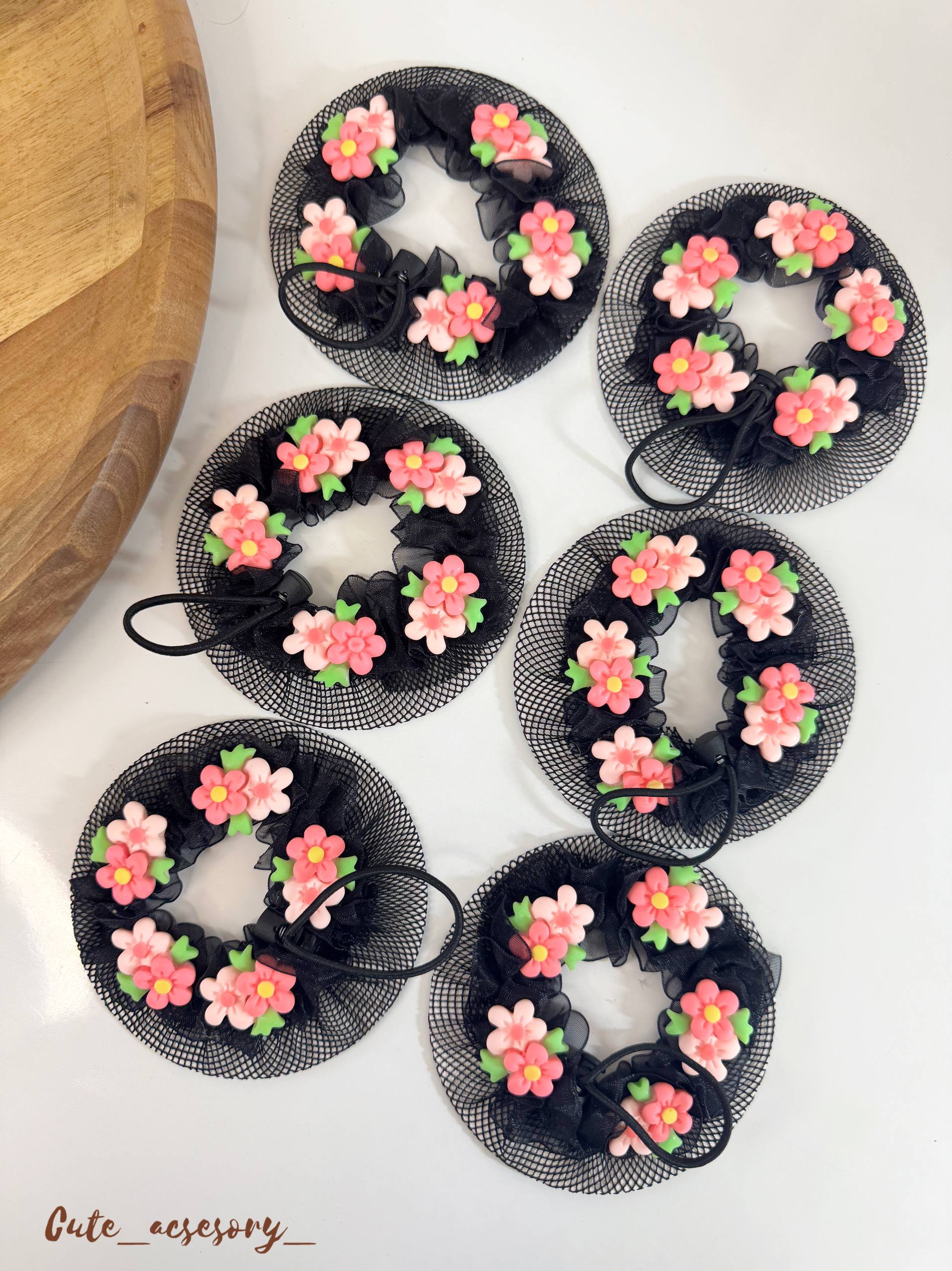 کش مو توری طرح گل