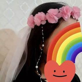 حلقه گلدار با آویز تور و مروارید